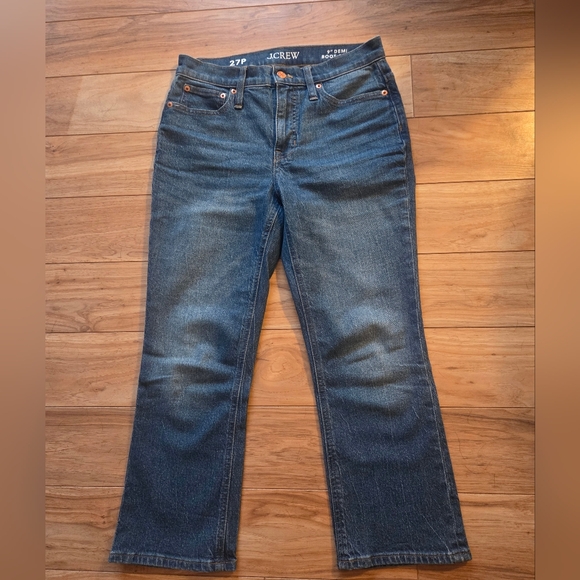 J Crew Billie 9" Demi Boot Crop Jeans Sz 27P - Picture 2 of 8